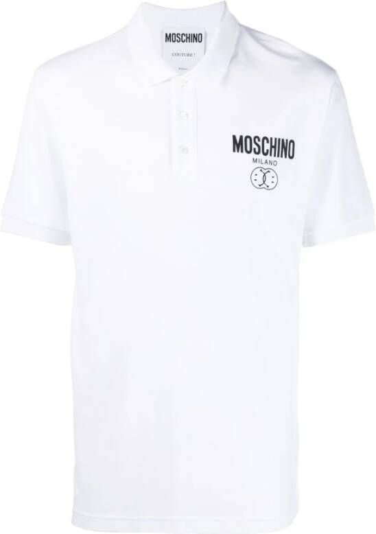 Moschino Polo Shirt Wit Heren