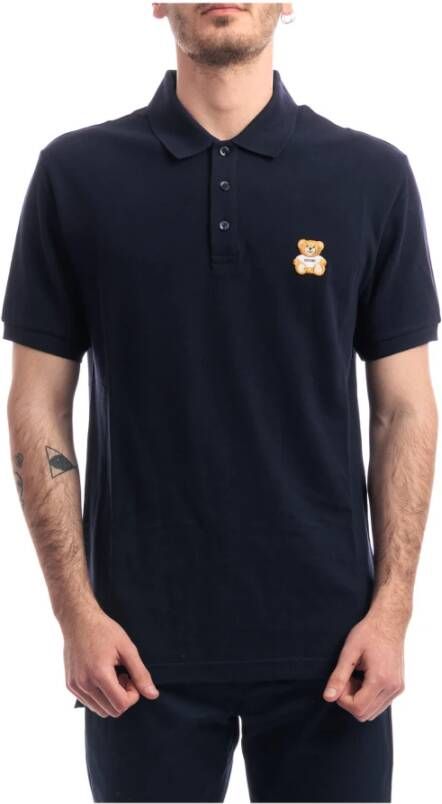 Moschino Polo Shirts Blauw Heren