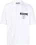 Moschino Heren Double Smiley Polo Shirt White Heren - Thumbnail 1