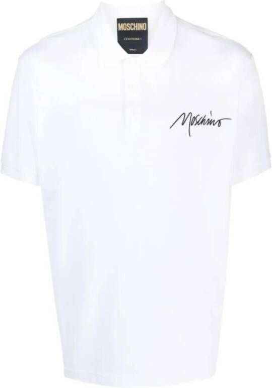 Moschino Polo Shirts Wit Heren