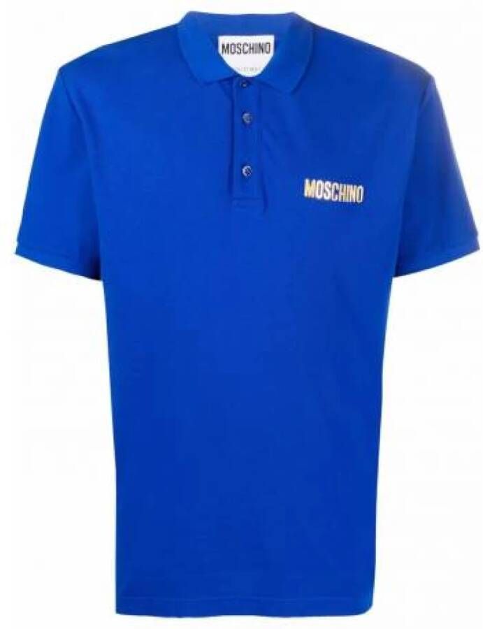 Moschino Poloshirt Blauw Heren