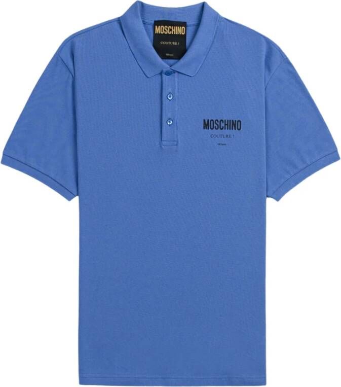 Moschino Poloshirt Blauw Heren