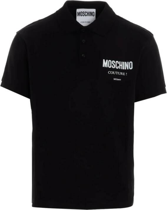 Moschino Poloshirt Zwart Heren