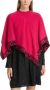Moschino Luxe Wolblend Cape Jas Pink Dames - Thumbnail 1