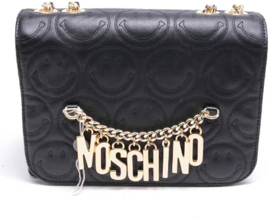 Moschino Pre-Owned Pratilled-eigendomde crossbody-bags Zwart Dames