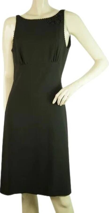 Moschino Pre-Owned Pre-eigenaar Woololdresses Zwart Dames