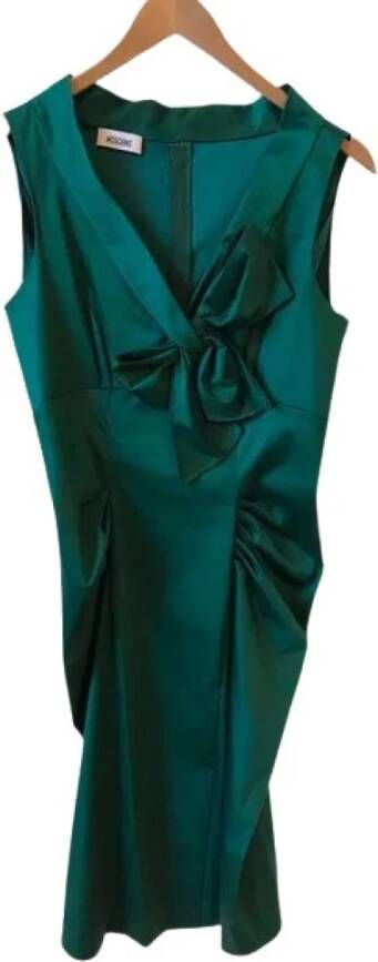Moschino Pre-Owned Pre-eigenaarfabricdresses Groen Dames