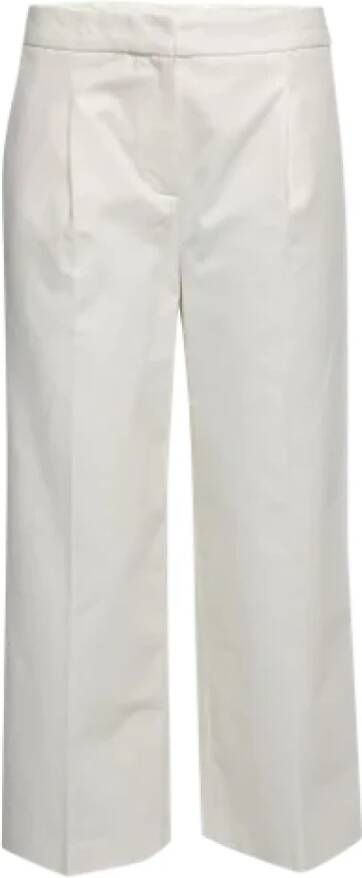 Moschino Pre-Owned Pre-owned Cotton bottoms White Dames