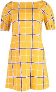 Moschino Pre-Owned Pre-owned Cotton dresses Geel Dames
