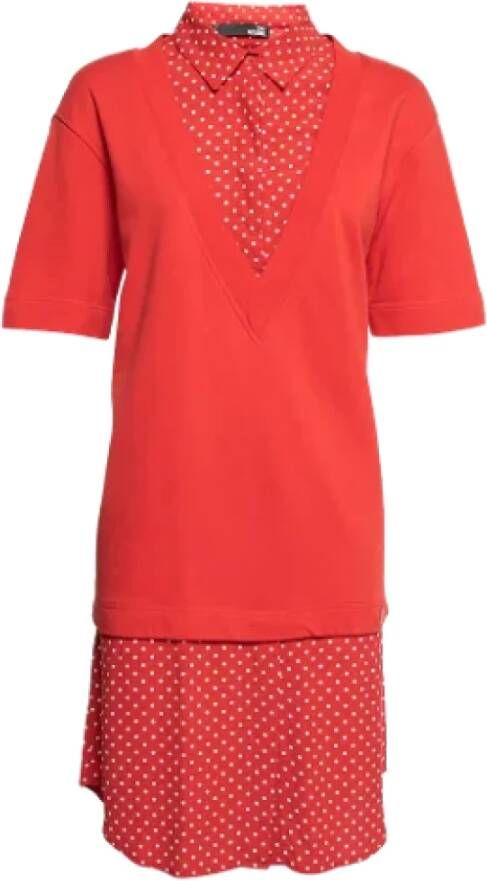 Moschino Pre-Owned Pre-owned Cotton dresses Rood Dames
