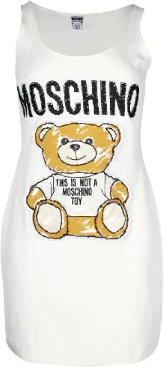 Moschino Pre-Owned Pre-owned Cotton dresses Wit Dames