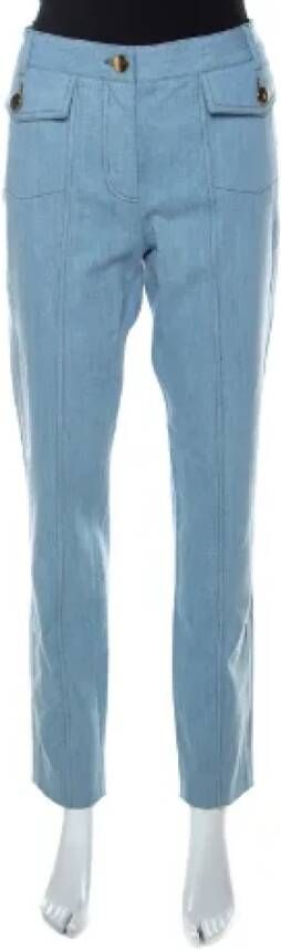 Moschino Pre-Owned Pre-owned Cotton jeans Blauw Dames