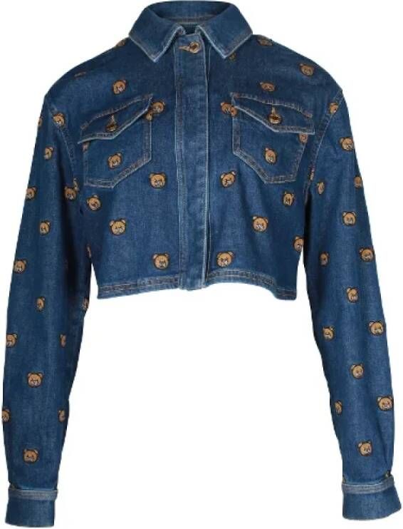 Moschino Pre-Owned Pre-owned Cotton outerwear Blauw Dames
