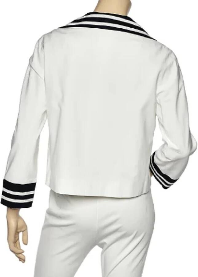 Moschino Pre-Owned Pre-owned Cotton outerwear White Dames