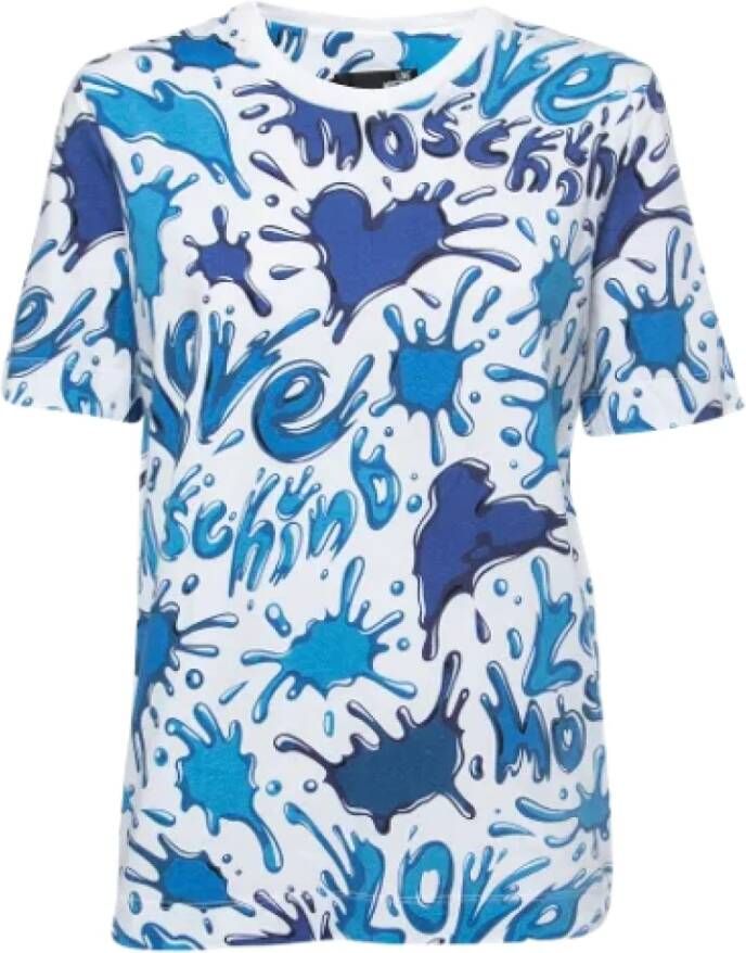 Moschino Pre-Owned Pre-owned Cotton tops Blauw Dames