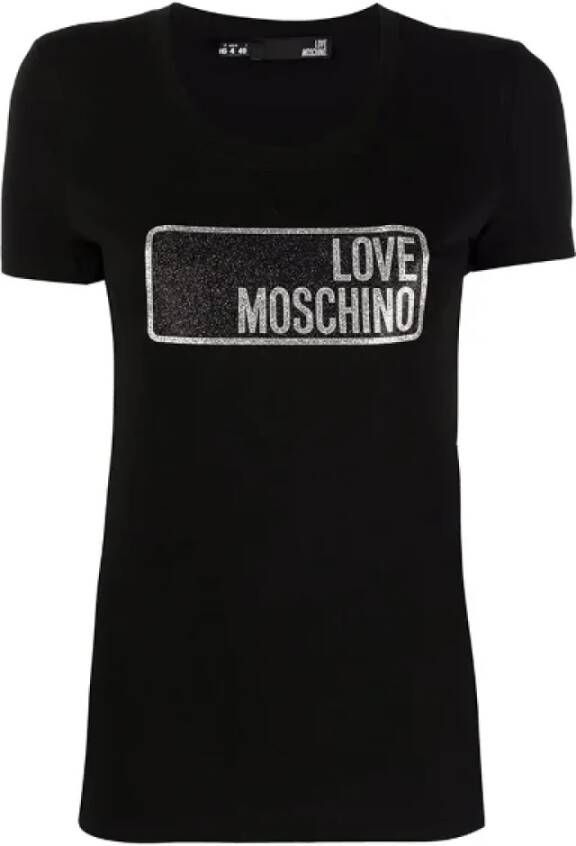 Moschino Pre-Owned Pre-owned Cotton tops Zwart Dames