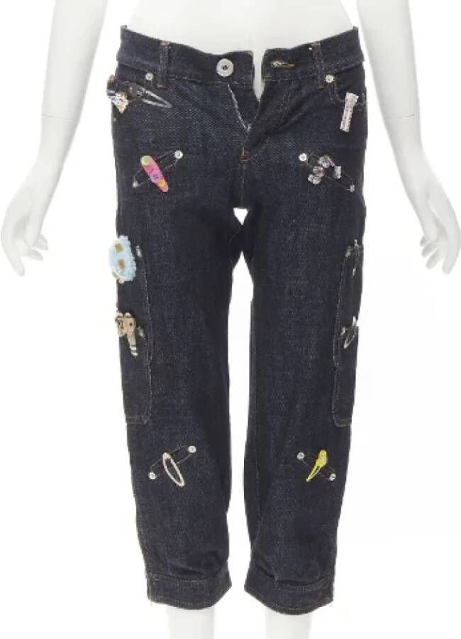 Moschino Pre-Owned Pre-owned Denim jeans Blauw Dames
