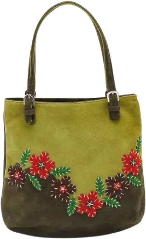 Moschino Pre-Owned Pre-owned Fabric handbags Groen Dames