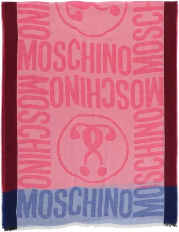 Moschino Pre-Owned Pre-owned Fabric scarves Roze Dames