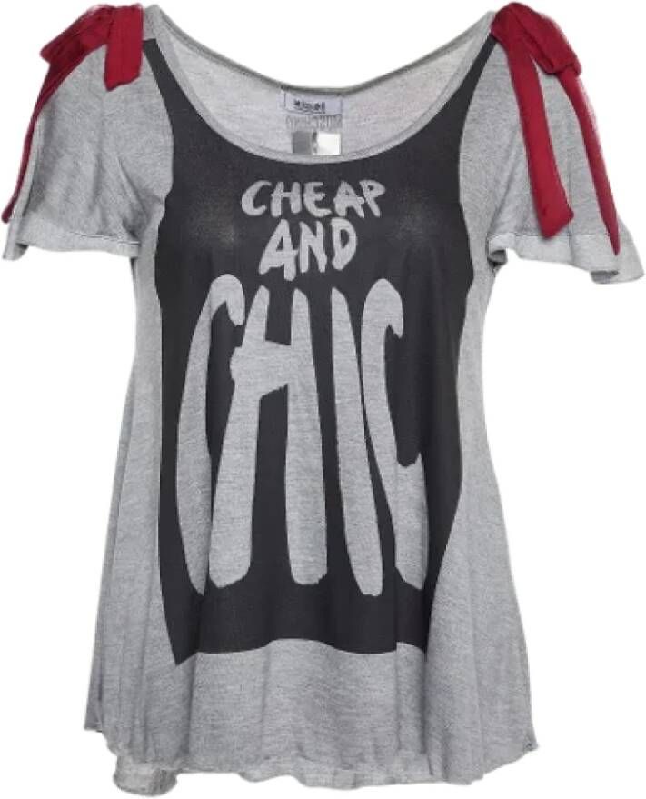 Moschino Pre-Owned Pre-owned Knit tops Gray Dames