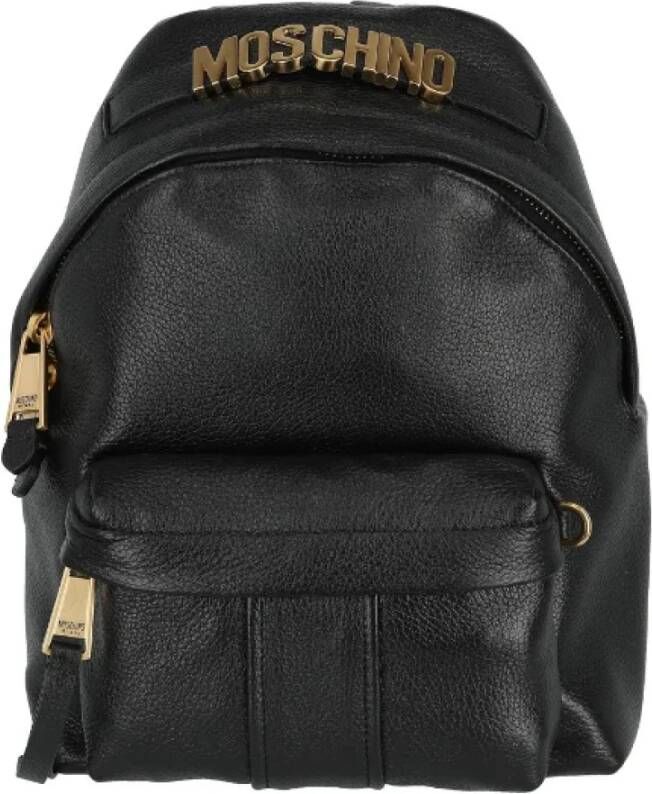 Moschino Pre-Owned Pre-owned Leather backpacks Zwart Dames