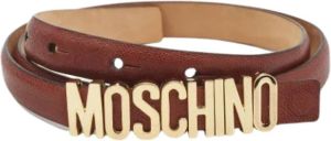 Moschino Pre-Owned Pre-owned Leather belts Bruin Dames