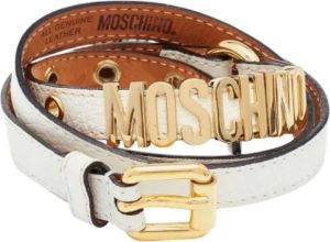 Moschino Pre-Owned Pre-owned Leather belts Wit Dames