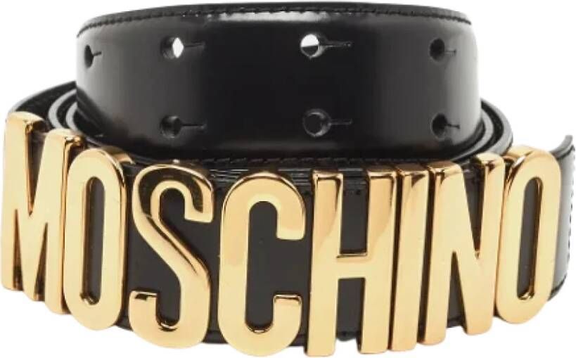 Moschino Pre-Owned Pre-owned Leather belts Zwart Dames