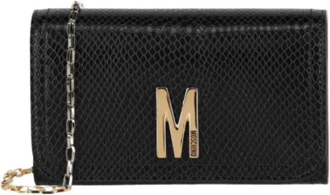 Moschino Pre-Owned Pre-owned Leather crossbody-bags Zwart Dames
