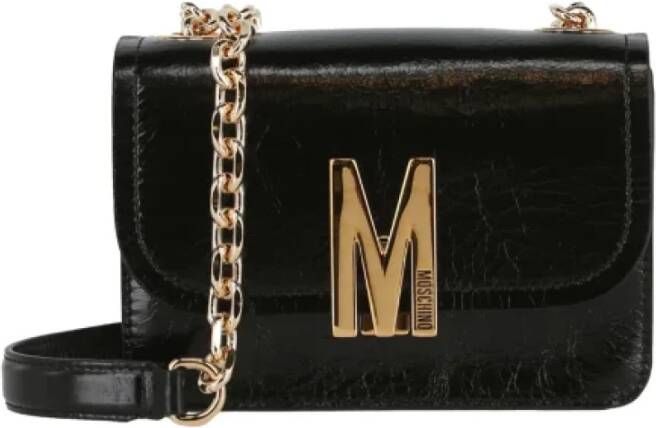 Moschino Pre-Owned Pre-owned Leather crossbody-bags Zwart Dames