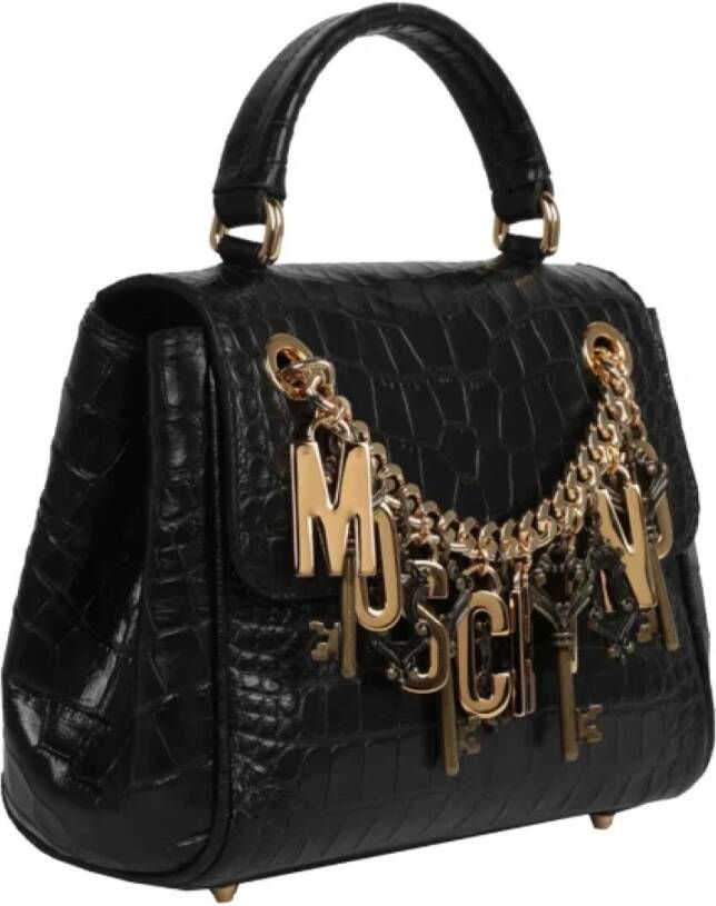 Moschino Pre-Owned Pre-owned Leather crossbody-bags Zwart Dames