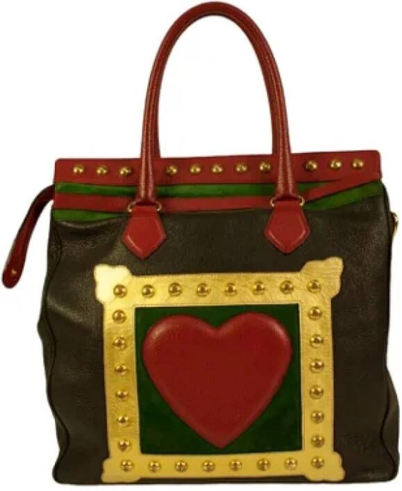 Moschino Pre-Owned Pre-owned Leather handbags Meerkleurig Dames