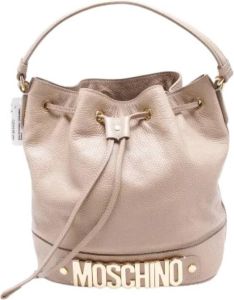 Moschino Pre-Owned Pre-owned Leather shoulder-bags Beige Dames