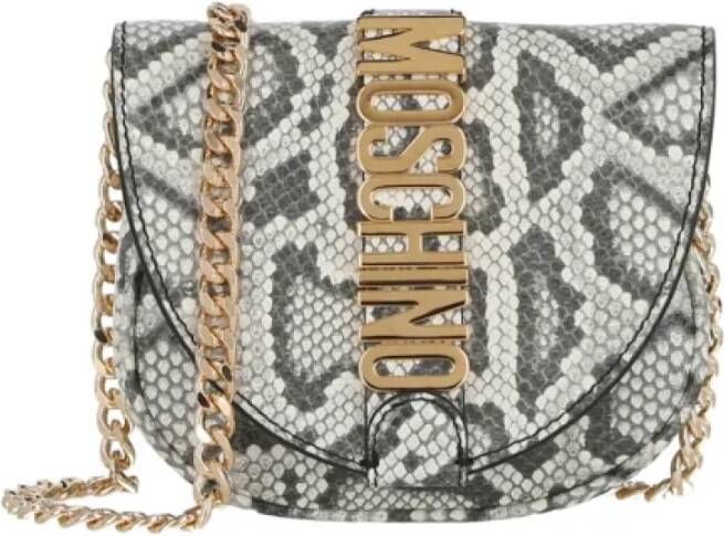 Moschino Pre-Owned Pre-owned Leather shoulder-bags Grijs Dames