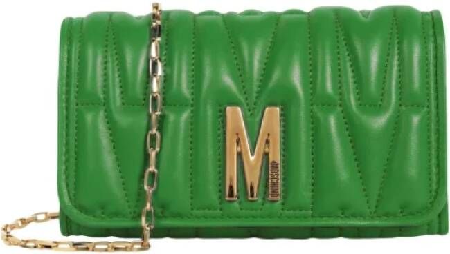 Moschino Pre-Owned Pre-owned Leather shoulder-bags Groen Dames