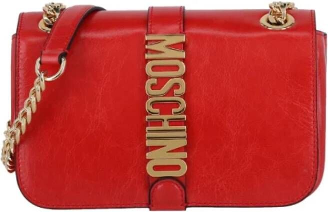 Moschino Pre-Owned Pre-owned Leather shoulder-bags Rood Dames