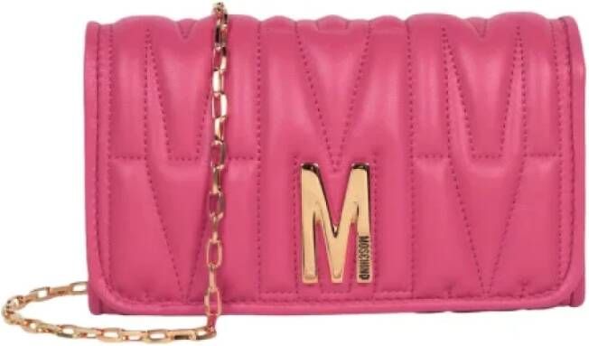 Moschino Pre-Owned Pre-owned Leather shoulder-bags Roze Dames