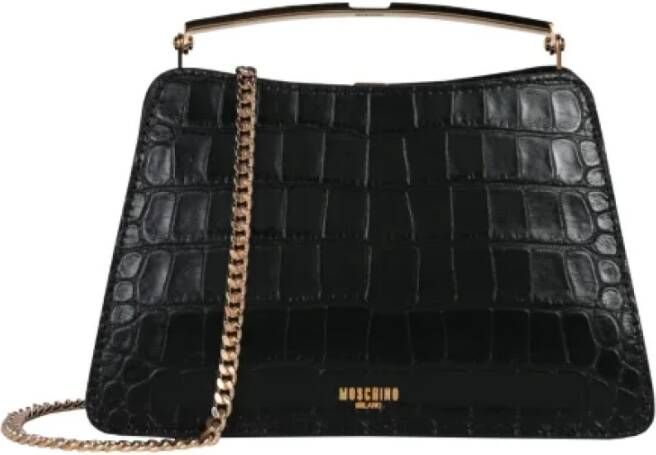 Moschino Pre-Owned Pre-owned Leather shoulder-bags Zwart Dames
