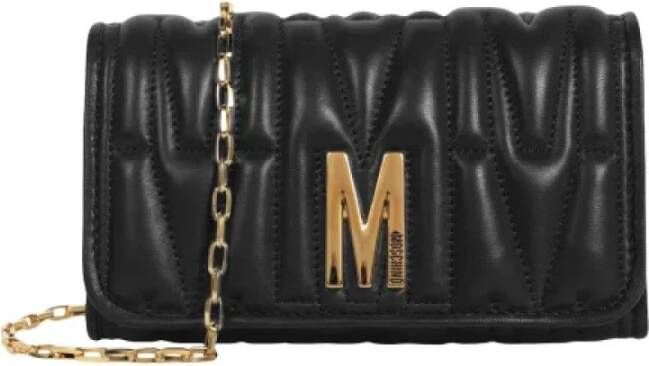 Moschino Pre-Owned Pre-owned Leather shoulder-bags Zwart Dames