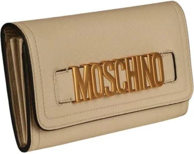 Moschino Pre-Owned Pre-owned Leather wallets Beige Dames