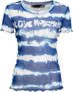 Moschino Pre-Owned Pre-owned Mesh tops Blauw Dames