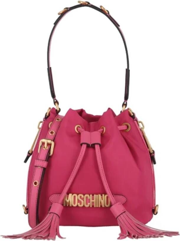 Moschino Pre-Owned Pre-owned Nylon crossbody-bags Roze Dames