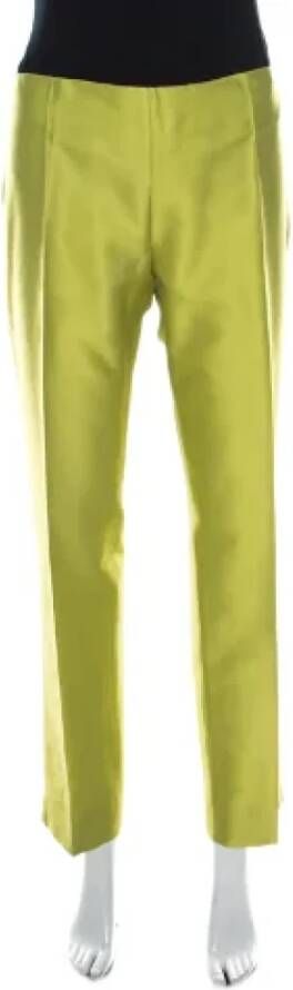 Moschino Pre-Owned Pre-owned Silk bottoms Groen Dames