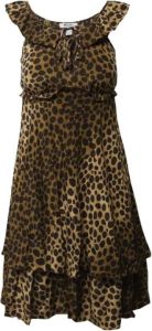 Moschino Pre-Owned Pre-owned Silk dresses Bruin Dames