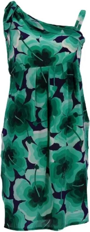 Moschino Pre-Owned Pre-owned Silk dresses Groen Dames