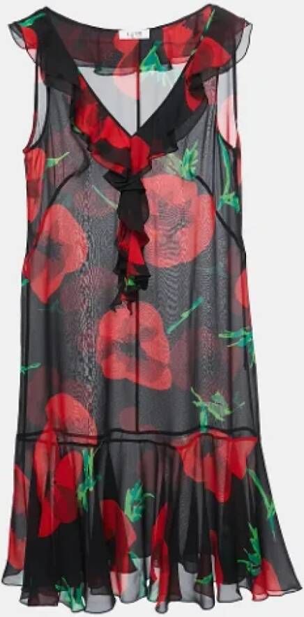 Moschino Pre-Owned Pre-owned Silk dresses Meerkleurig Dames
