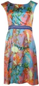 Moschino Pre-Owned Pre-owned Silk dresses Oranje Dames
