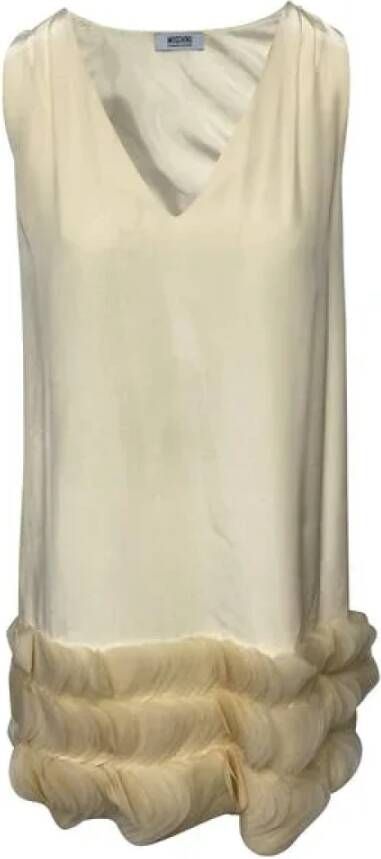 Moschino Pre-Owned Pre-owned Silk dresses White Dames
