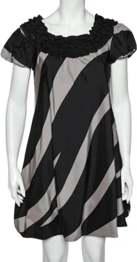 Moschino Pre-Owned Pre-owned Silk dresses Zwart Dames