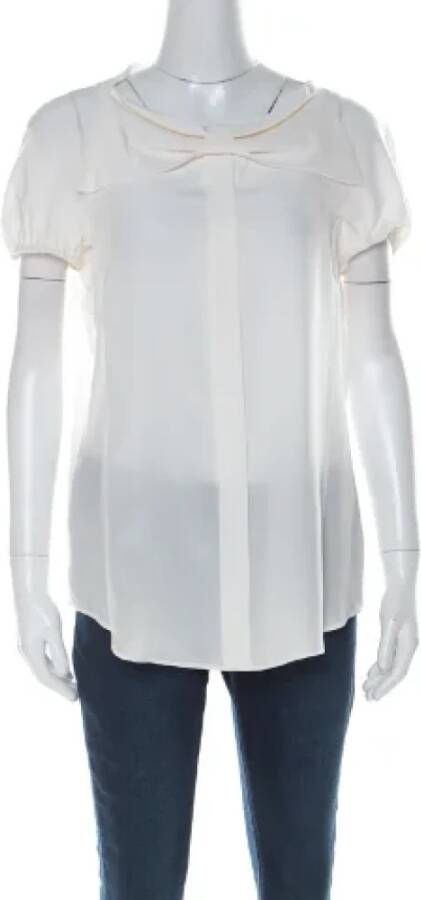 Moschino Pre-Owned Pre-owned Silk tops White Dames